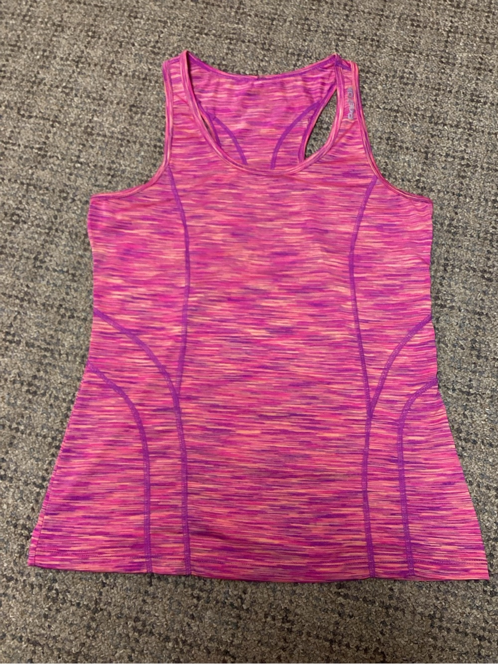Reebok Hot Pink Space-Dye Racerback Athletic Tank Top * Size Medium